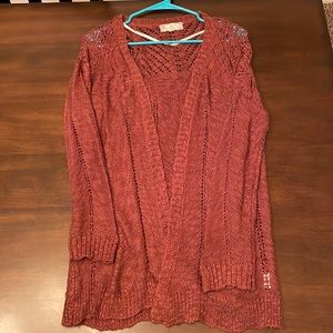 Burgundy Cardigan